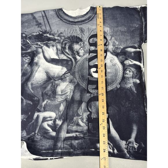Greece T Shirt Adult XL Greek Spartans Soldier Art Graphic All Over Print Tee - Picture 8 of 10